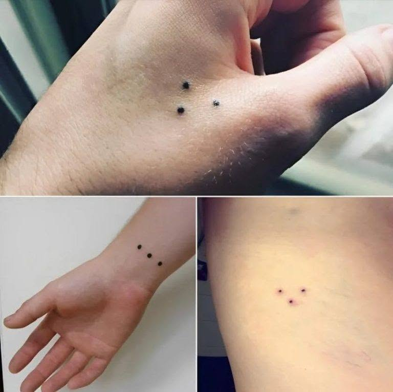 Wenn Sie jemanden mit einem Drei-Punkte-Tattoo sehen, rennen Sie so schnell Sie können.