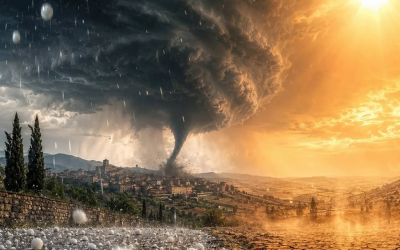 Es stehen extreme Gewitter bevor: massiver Hagel, Tornados und Hitzewellen.