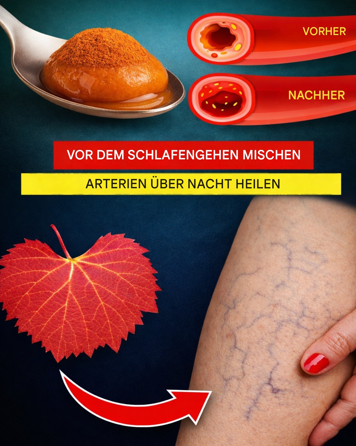 Diese 3 Zutaten vor dem Schlafengehen mischen: Ein einfaches Getränk, das helfen kann, über Nacht einen gesunden Cholesterinspiegel zu unterstützen.