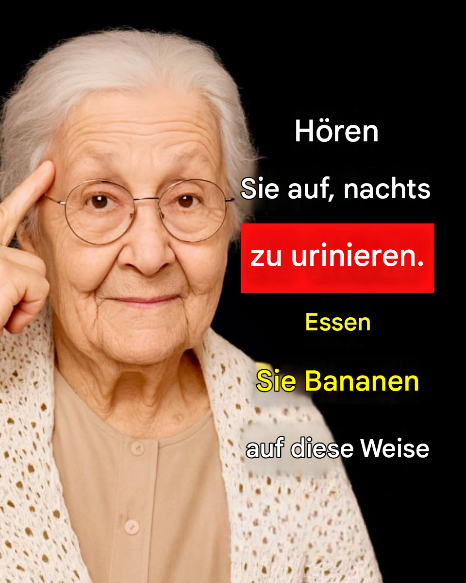 Nächtlichen Harndrang stoppen: Bananen essen