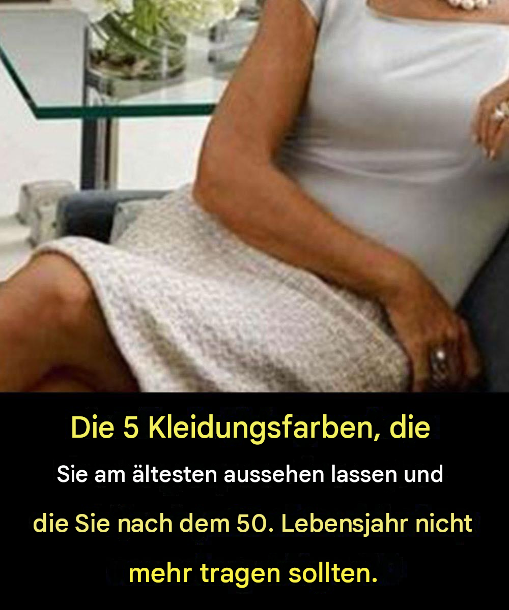 5 Kleidungsfarben, bei denen man nach dem 50. Lebensjahr vorsichtig sein sollte – und wie man seinen natürlichen Teint bewahrt