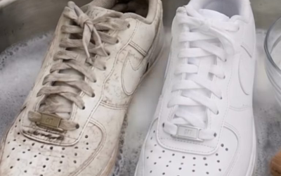 Hausgemachter Sneaker-Reiniger: Eine einfache DIY-Methode für weiße Schuhe