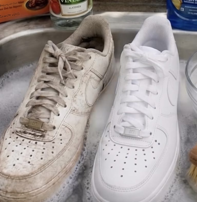 Hausgemachter Sneaker-Reiniger: Eine einfache DIY-Methode für weiße Schuhe