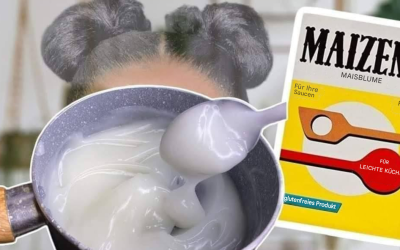 Reparieren Sie geschädigtes Haar in 20 Minuten mit Maisstärke, damit Sie kein Geld beim Friseur ausgeben müssen.
