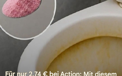 Für nur 2,74 € bei Action: Mit diesem Zeug erstrahlt Ihre Toilettenschüssel im Handumdrehen wieder in neuem Glanz.