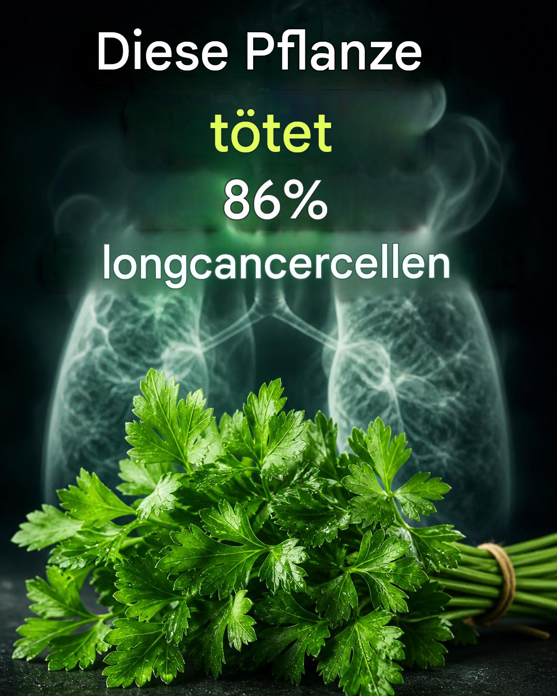 Die Pflanze tötet 86 % der Lungenkrebszellen ab.