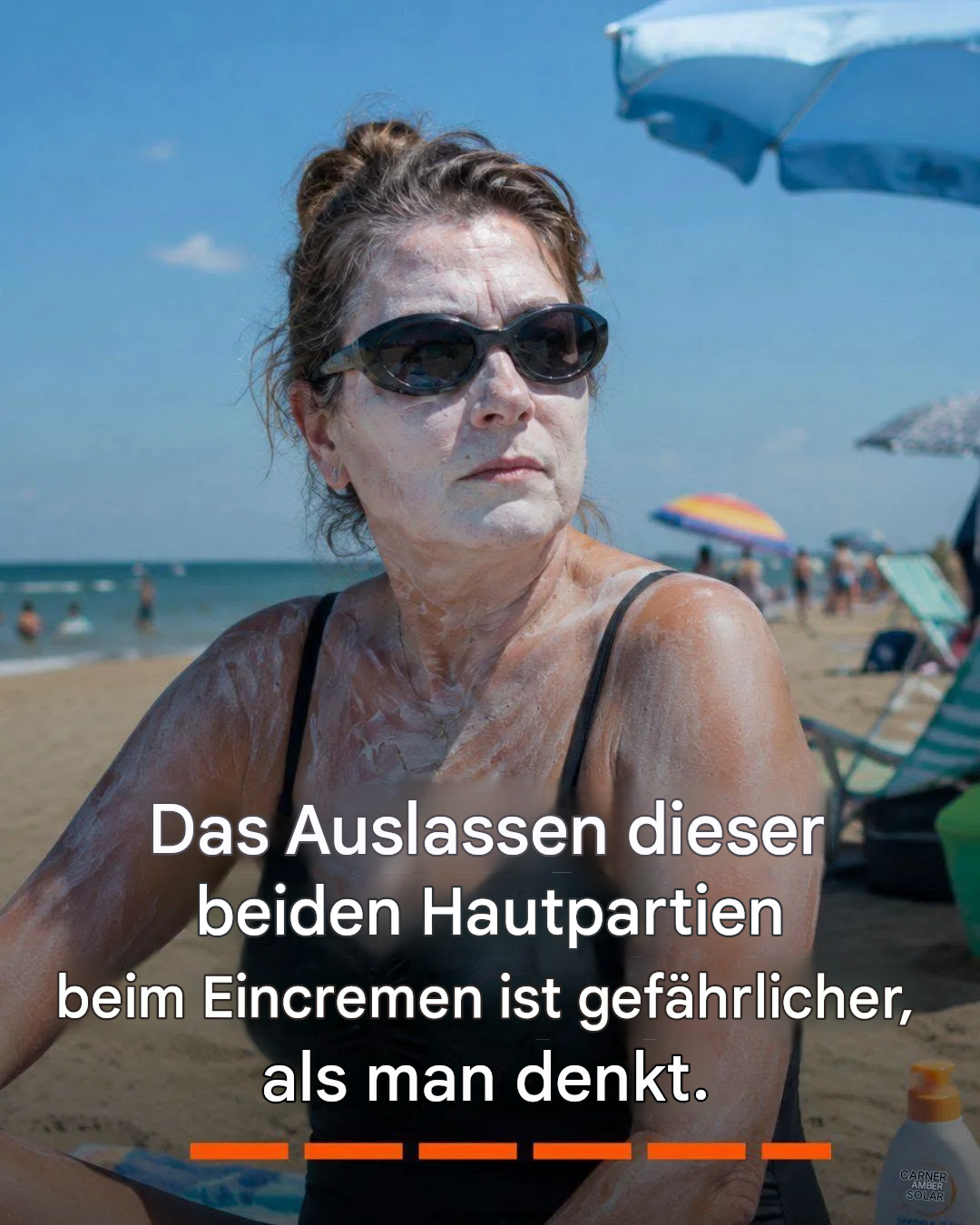 Diese beiden Stellen werden immer wieder vergessen, aber man sollte sie unbedingt mit Sonnencreme eincremen!