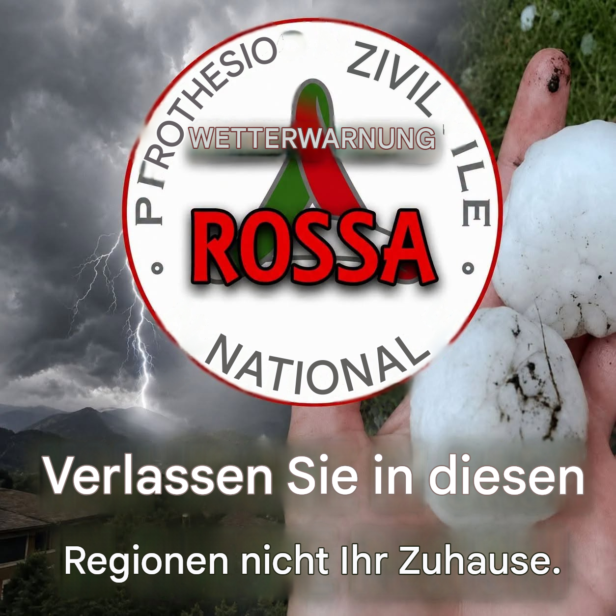 Italien, Unwetterwarnung der höchsten Stufe: die betroffenen Regionen (1/2)
