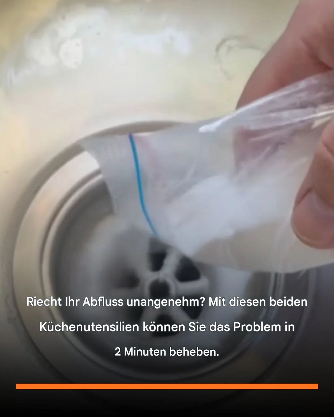 Stinkender Abfluss? Fast niemand kennt diesen 2-Minuten-Trick.