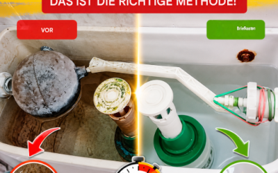 So reinigen Sie einen Toilettenspülkasten: Eine einfache Methode zur Entfernung von Kalkablagerungen, Flecken und unangenehmen Gerüchen.
