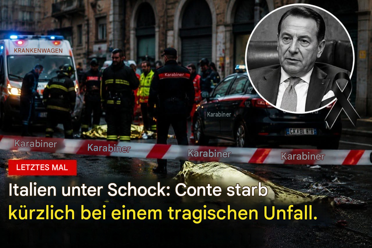 Italien steht unter Schock: Conte starb kürzlich bei einem tragischen Unfall…Mehr…
