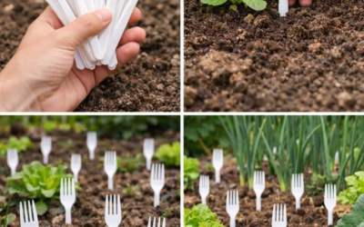 Plastikgabeln im Gemüsegarten: Das machen alle Gärtner – und der Grund dafür ist genial.
