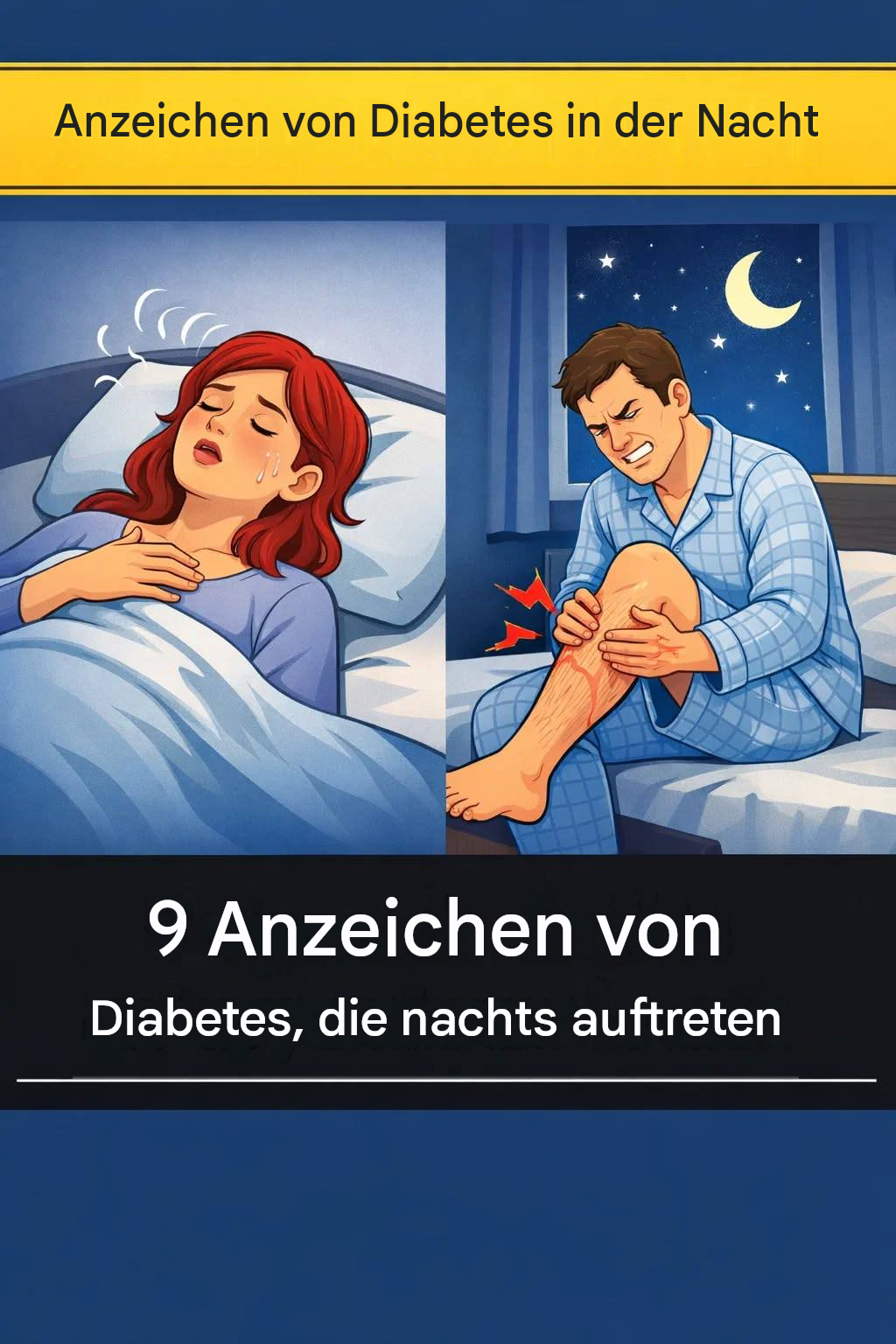 12 Symptome von Diabetes, die nachts auftreten