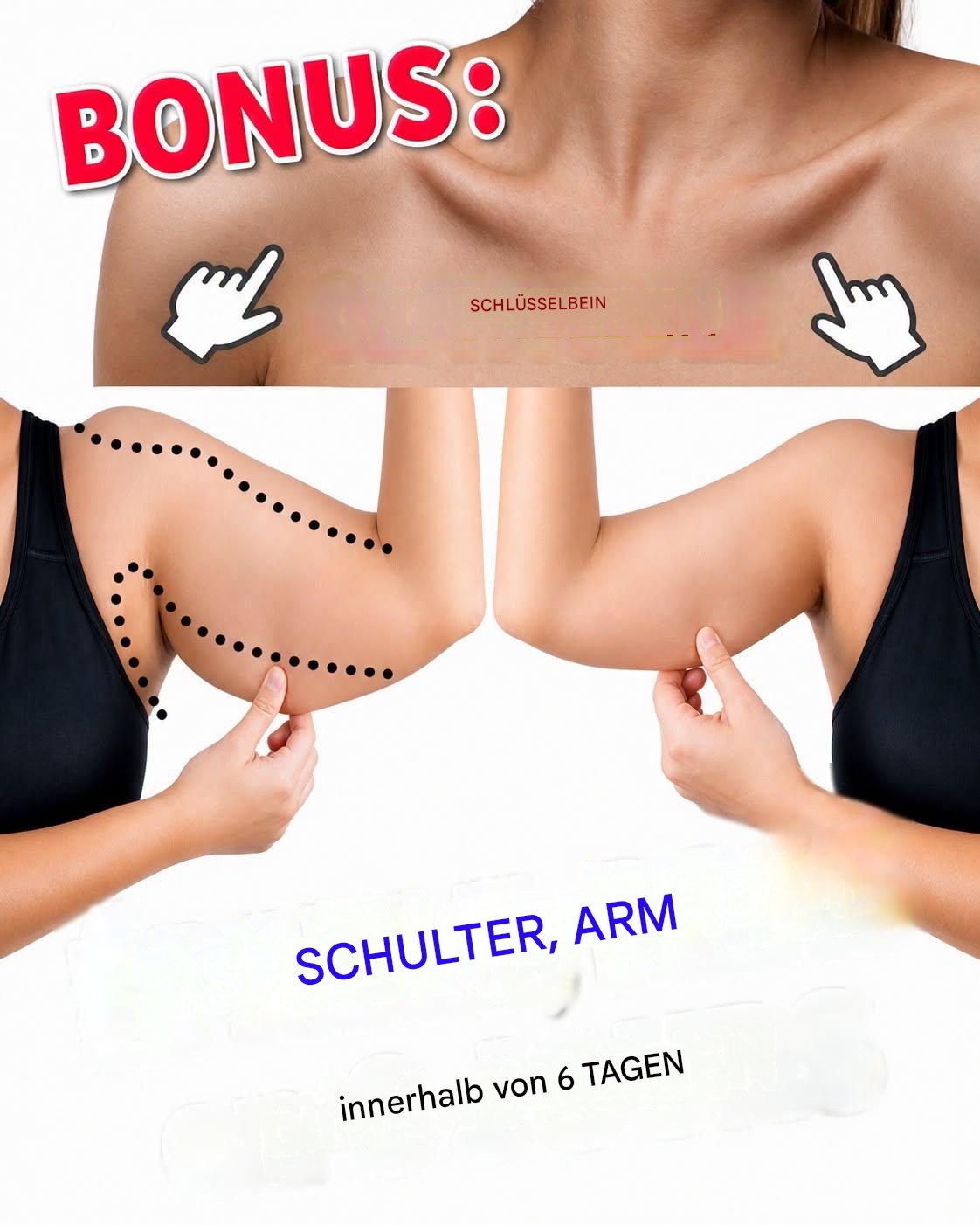 Tag 1 von 6 | Armfett reduzieren + Schlüsselbeine betonen + feminine Schultern bekommen