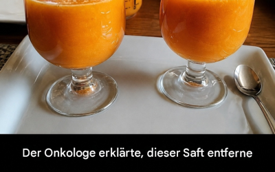 Der Onkologe erklärte, dass dieser Saft Krebszellen entfernt und Gastritis, Diabetes und Lebererkrankungen heilt.
