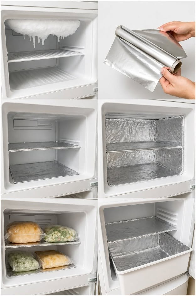 Wie vereinfacht Alufolie die Wartung und reduziert die Eisbildung im Gefrierschrank?
