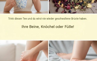 Tee gegen geschwollene Beine: ein natürliches Heilmittel gegen Wassereinlagerungen und Durchblutungsstörungen.