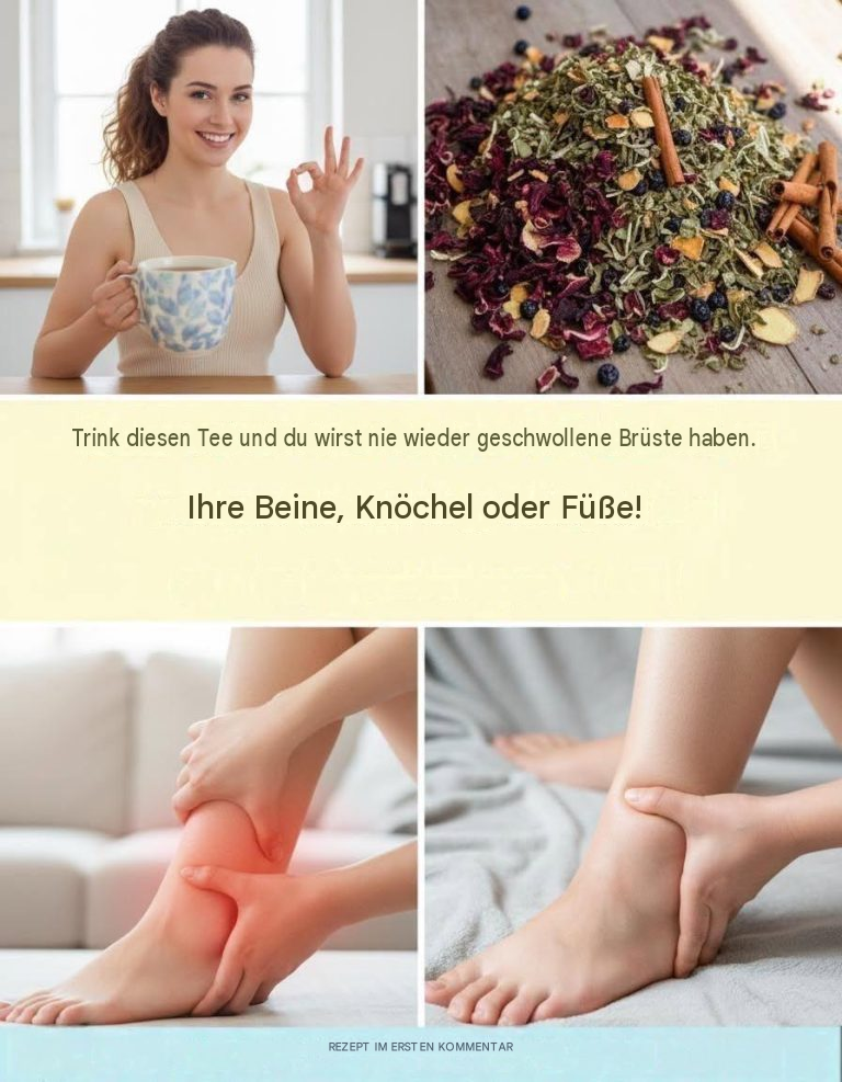 Tee gegen geschwollene Beine: ein natürliches Heilmittel gegen Wassereinlagerungen und Durchblutungsstörungen.
