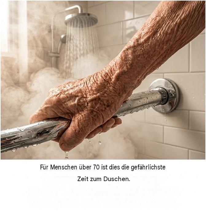 Für Menschen über 70: Dies ist die gefährlichste Zeit zum Duschen.