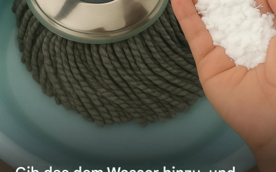 Gib diese Zutat in deinen Eimer und dein Boden bleibt die ganze Woche sauber.