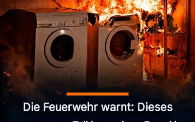 Die Feuerwehr warnt: Dieses oft vergessene Teil Ihres Wäschetrockners kann eine Brandgefahr darstellen.