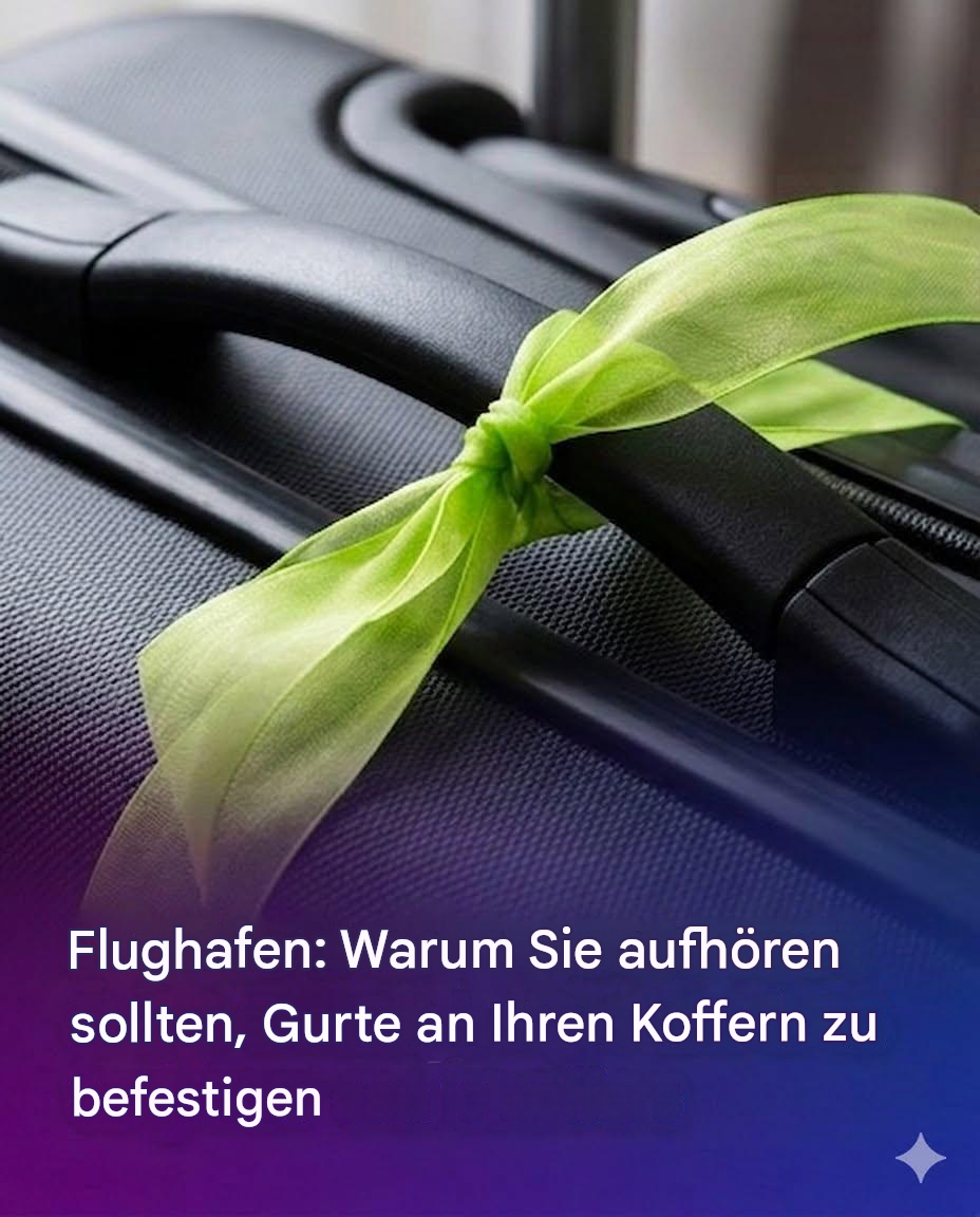 Flughafenpassagiere wurden davor gewarnt, Gurte an ihrem Gepäck anzubringen.