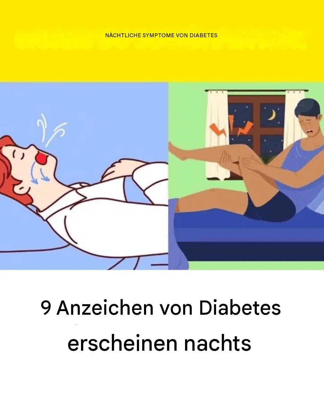 9 Diabetes-Symptome, die nachts auftreten