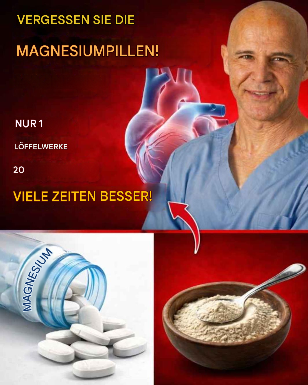 Bevor Sie erneut Magnesiumglycinat kaufen, sollten Sie sich DAS ansehen (Nahrungsmittel wirken 20-mal besser).