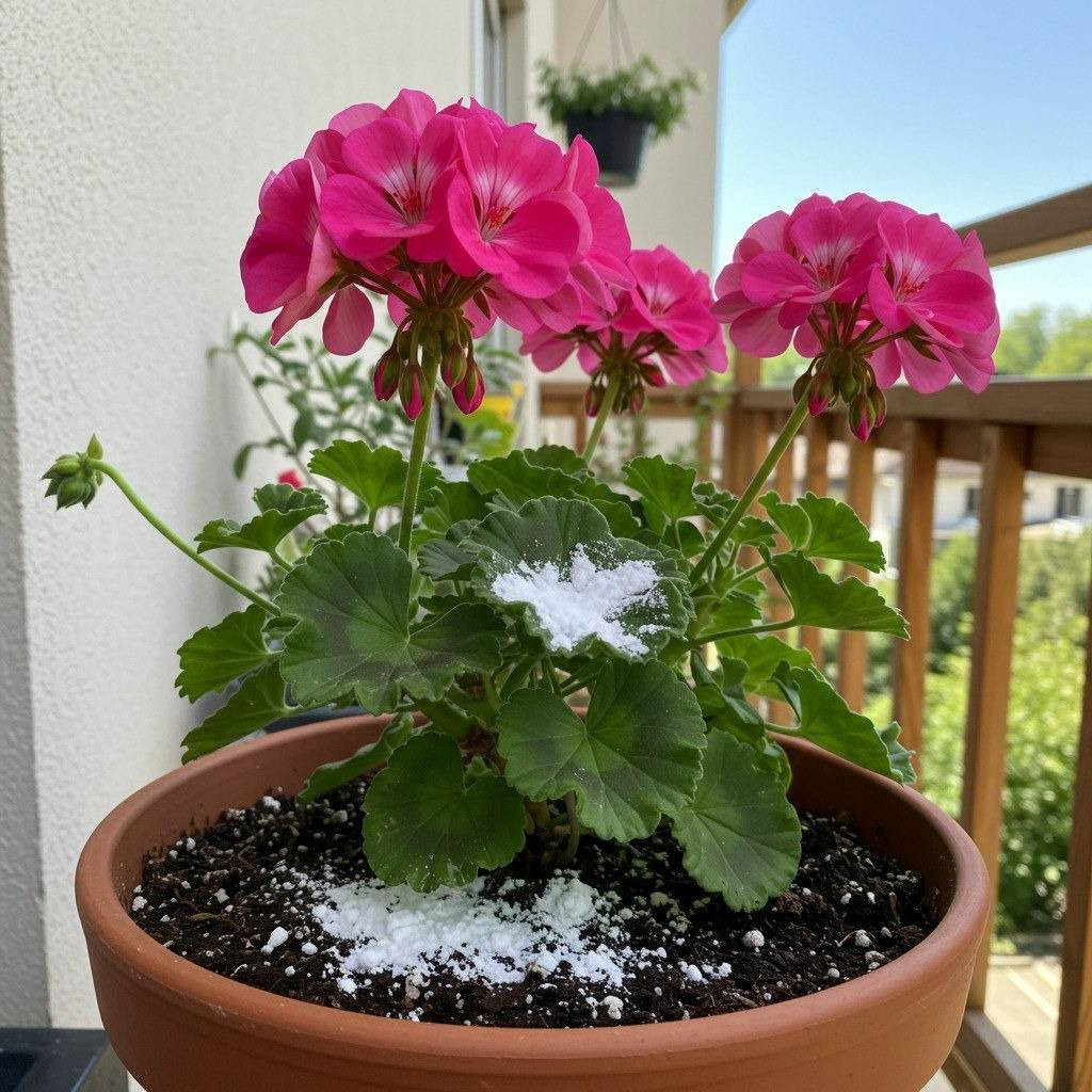 Ein einziger Löffel genügt, um eine Pflanze (egal welche) mit so vielen Blüten zum Blühen zu bringen.