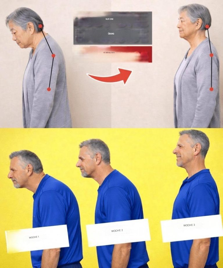 Wie man eine nach vorne geneigte Kopfhaltung nach dem 60. Lebensjahr in nur 4 Minuten korrigiert: ein sanftes Ritual, empfohlen von Japans ältestem Arzt.
