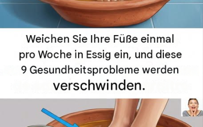 Diese einfache, wöchentliche Essiggewohnheit könnte den Komfort Ihrer Füße verbessern.