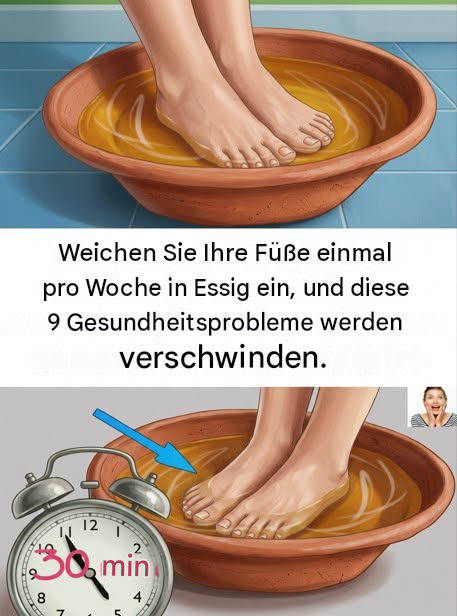 Diese einfache, wöchentliche Essiggewohnheit könnte den Komfort Ihrer Füße verbessern.