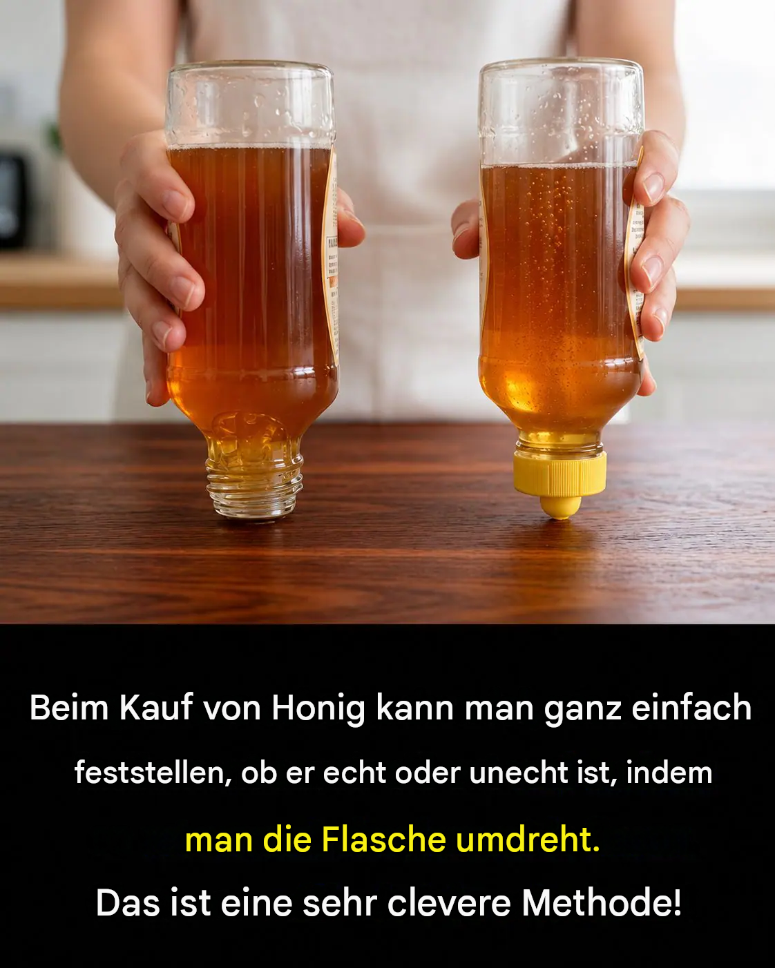 Echter Honig oder geschnittener Honig? Der einfache Trick, um nicht getäuscht zu werden.